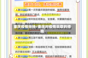 重庆疫情扶持/重庆对疫情采取的措施