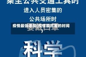 疫情最强速度(疫情最厉害的时间)