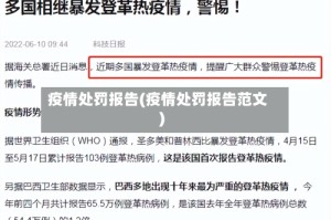 疫情处罚报告(疫情处罚报告范文)