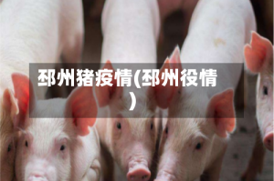 邳州猪疫情(邳州役情)